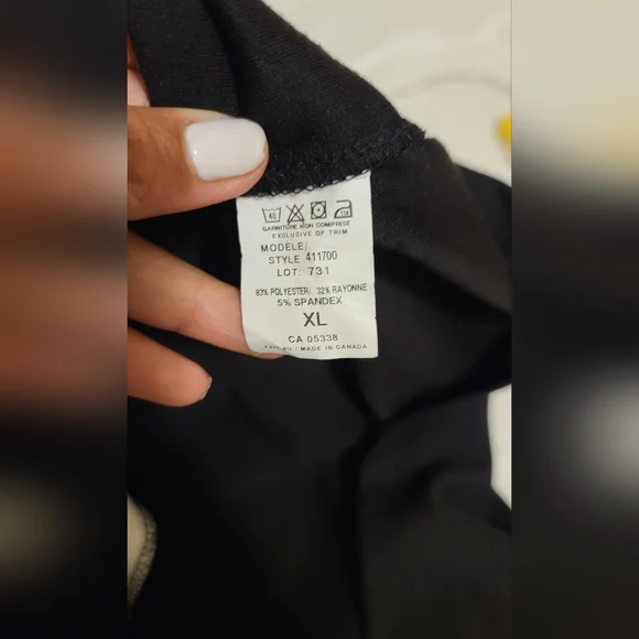 ISCA Black&White Colorblock Wave Graphic Shift Dress Size XL - Picture 12 of 12